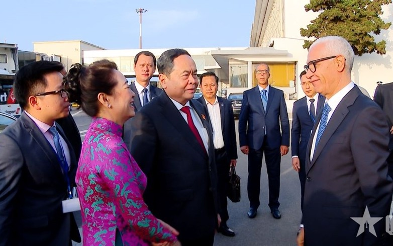 Chủ tịch Quốc hội Trần Thanh Mẫn và phu nhân tới Rabat, bắt đầu chuyến thăm chính thức Vương quốc Morocco